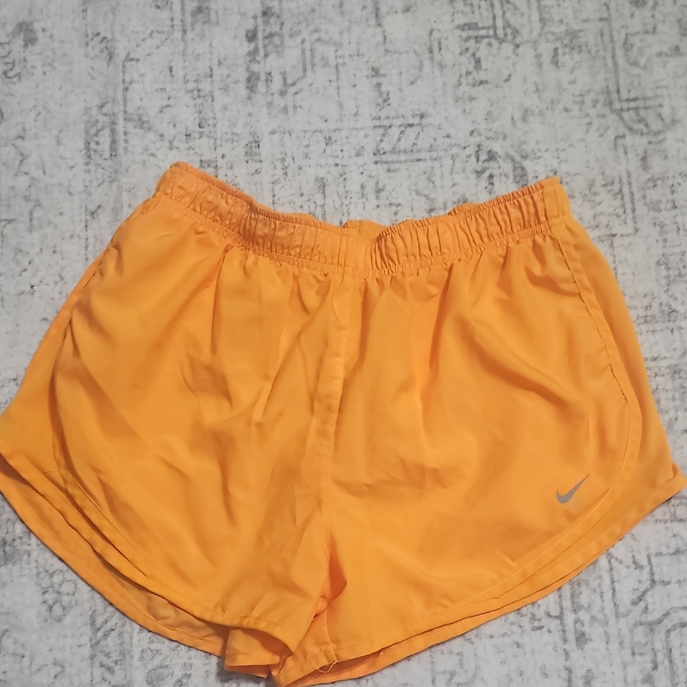 Nike Women's Vibrant Orange Athletic Shorts